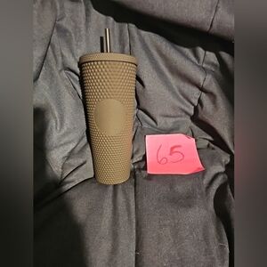 Disney Parks Limited Ed.Starbucks Matte Black Studded Venti Tumbler 24oz New